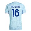 Fotbalové dresy Juventus McKennie 16 Venkovní Dres 2025-26 Krátký Rukáv Fotbalové dresy Juventus McKennie 16 Venkovní Dres 2025-26 Krátký Rukáv